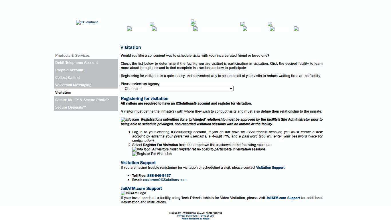 IC Solutions > Friends Family Home > Products & Services > Visitation